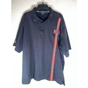 Used Harley Davidson Men Polo Shirt Athleisure Comfy Relaxed Launch Wear